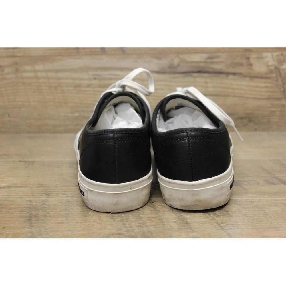 SeaVees Legend Wintertide Women's Black Leather Lace Up Sneakers Size 9.5‎
